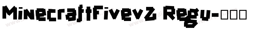 MinecraftFivev2 Regu字体转换